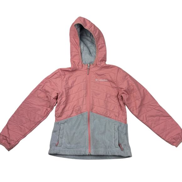 Columbia Other - Columbia Peach & Gray Girls Hooded Jacket with Pockets